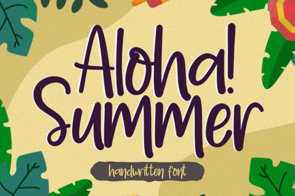 Aloha Summer: A Handwritten Font for Editorial Design