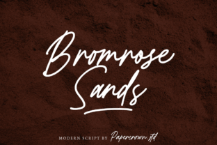 Bromrose Sands: A Script Font for Elegant Editorial Design