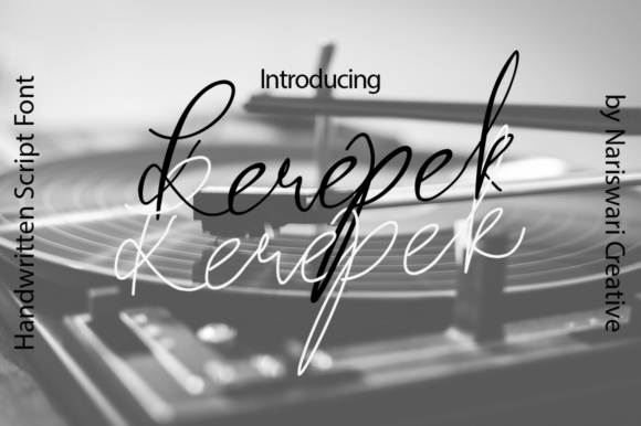 Kerepek: A Handwritten Font for Creative Crafters