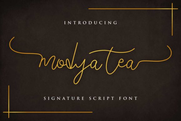 Modya Tea: A Script Font for Editorial Elegance