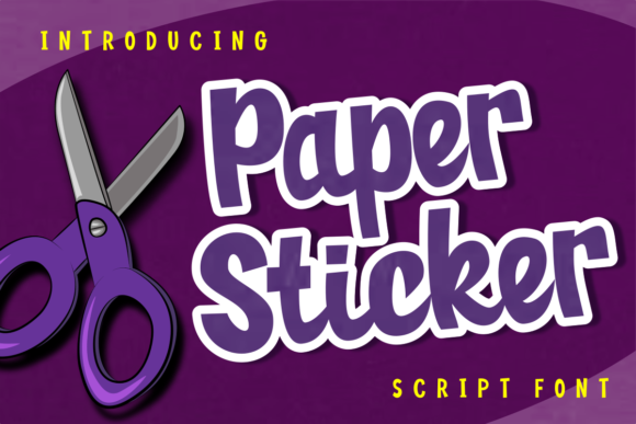 Paper Sticker: A Font That Speaks with Character