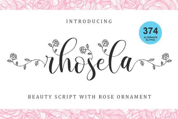 Rhosela: A Handwritten Font for Editorial Elegance