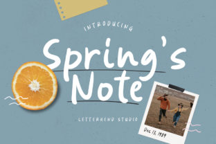Spring’s Note: A Script Font for Dynamic Digital Campaigns